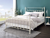 Comet Metal Frame Full Bed in White
